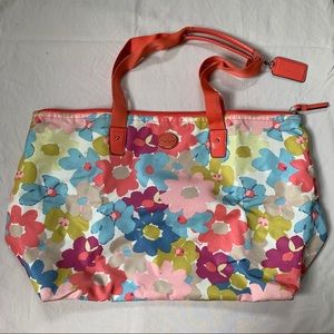 Coach weekender floral tote